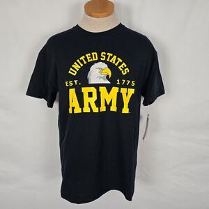 Gildan Unites States Army T-Shirt Men's M Blue Yellow White Graphic Print SS NWT